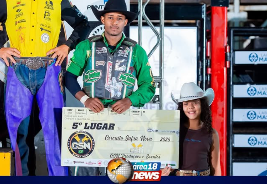 DANILO LEOPOLDO CONQUISTA 5º LUGAR E É O MELHOR PEÃO DE MIRANDÓPOLIS NA FESTA DO PEÃO 2026