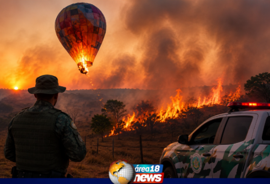  POLÍCIA MILITAR AMBIENTAL REFORÇA COMBATE À SOLTURA DE BALÕES DURANTE O PERÍODO DE ESTIAGEM 