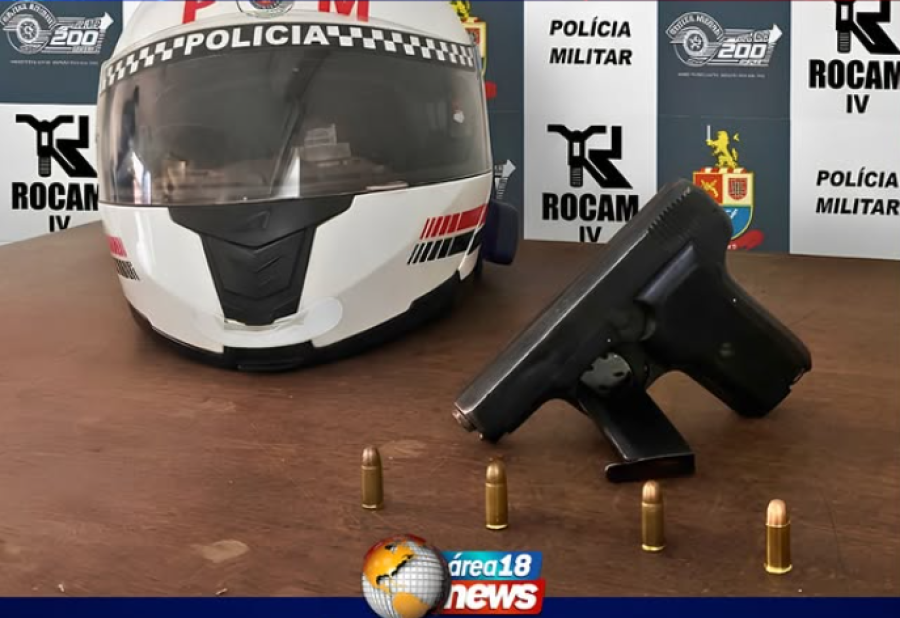 POLÍCIA MILITAR APREENDE PISTOLA APÓS DENÚNCIA EM BIRIGUI