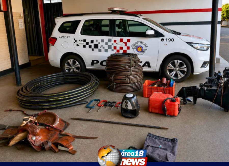 POLÍCIA MILITAR PRENDE MULHER POR RECEPTAÇÃO E RECUPERA OBJETOS FURTADOS EM MIRANDÓPOLIS