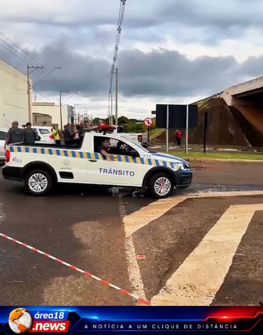 MOTOCICLISTA MORRE APÓS ACIDENTE EM PONTILHÃO DE ARAÇATUBA