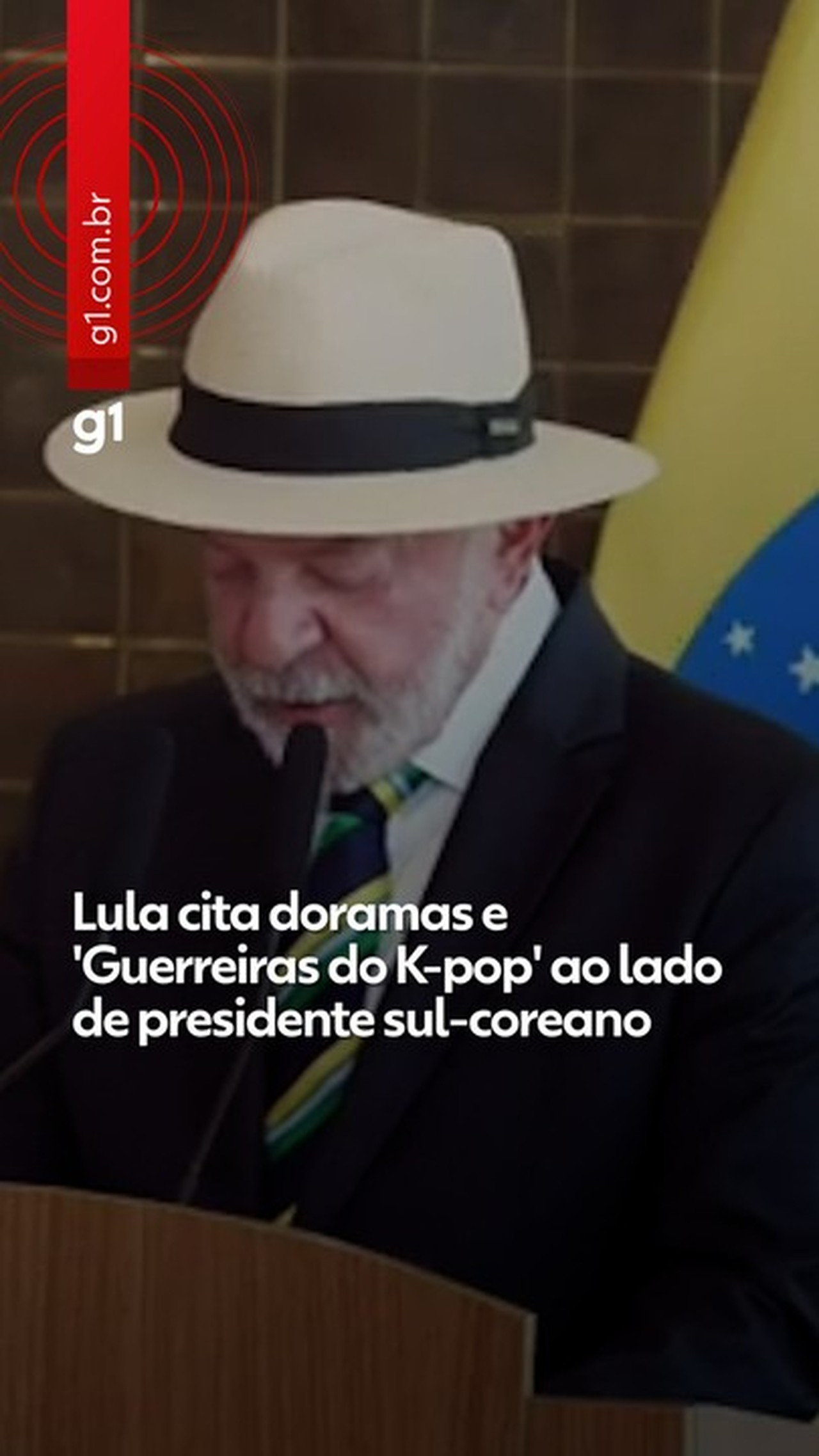 Lula cita doramas e 'Guerreiras do K-Pop' em declaração ao lado do presidente da Coreia do Sul