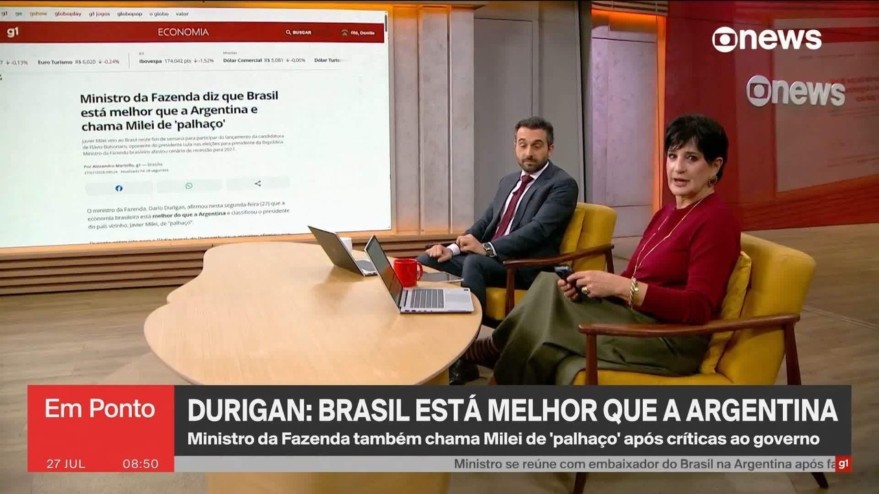 Integrantes do governo criticam reações dos ministros Durigan e Boulos a falas de Milei