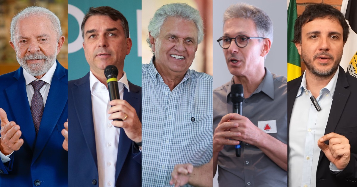g1 e GloboNews convidam Lula, Flávio Bolsonaro, Ronaldo Caiado, Romeu Zema e Renan Santos para entrevistas