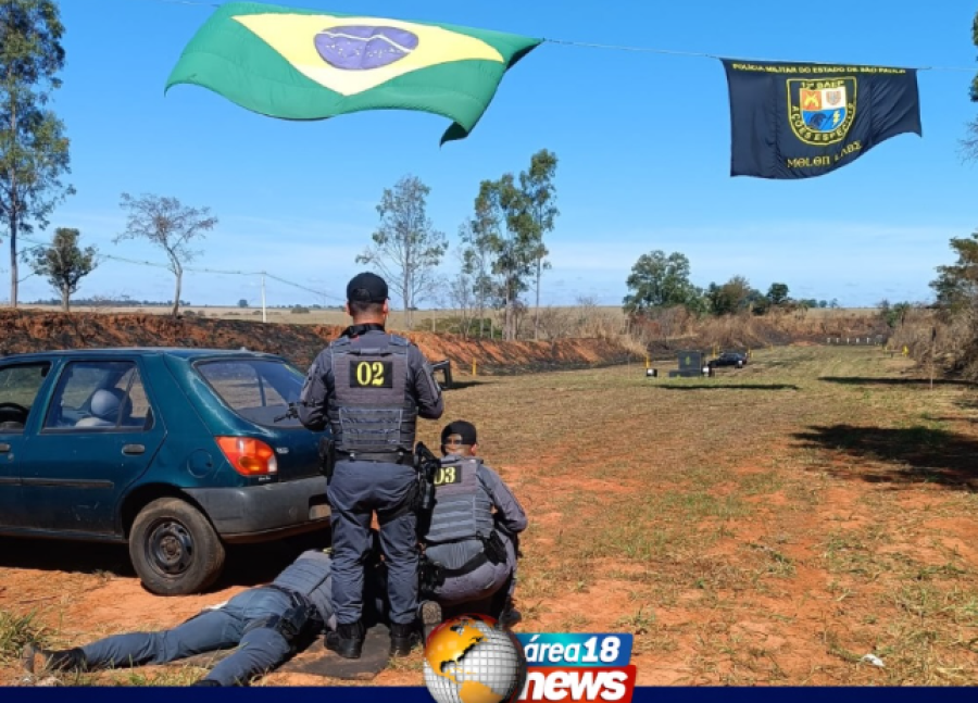 COMPANHIA DE FORÇA TÁTICA DE ANDRADINA PARTICIPA DO 3º TORNEIO DE TIRO DO 12º BAEP