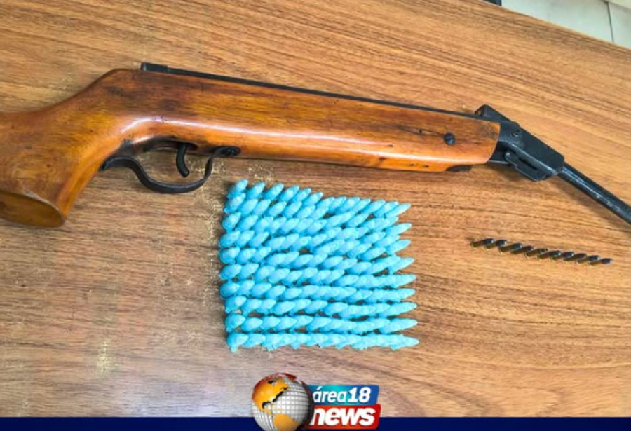HOMEM É PRESO POR TRÁFICO DE DROGAS E POSSE ILEGAL DE ARMA DE FOGO EM ARAÇATUBA