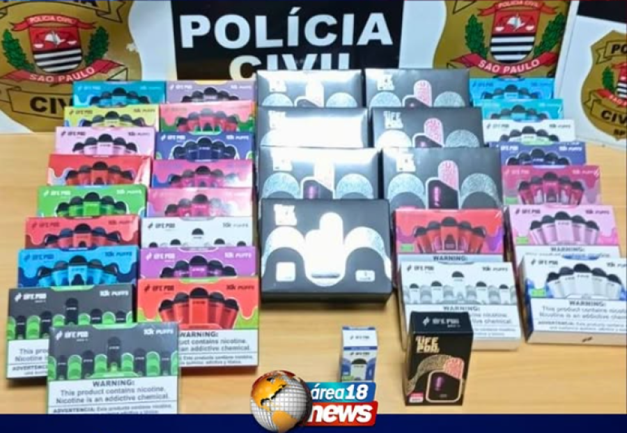 POLÍCIA CIVIL CUMPRE MANDADO DE INTERNAÇÃO DE ADOLESCENTE POR CONTRABANDO DE CIGARROS ELETRÔNICOS EM DRACENA