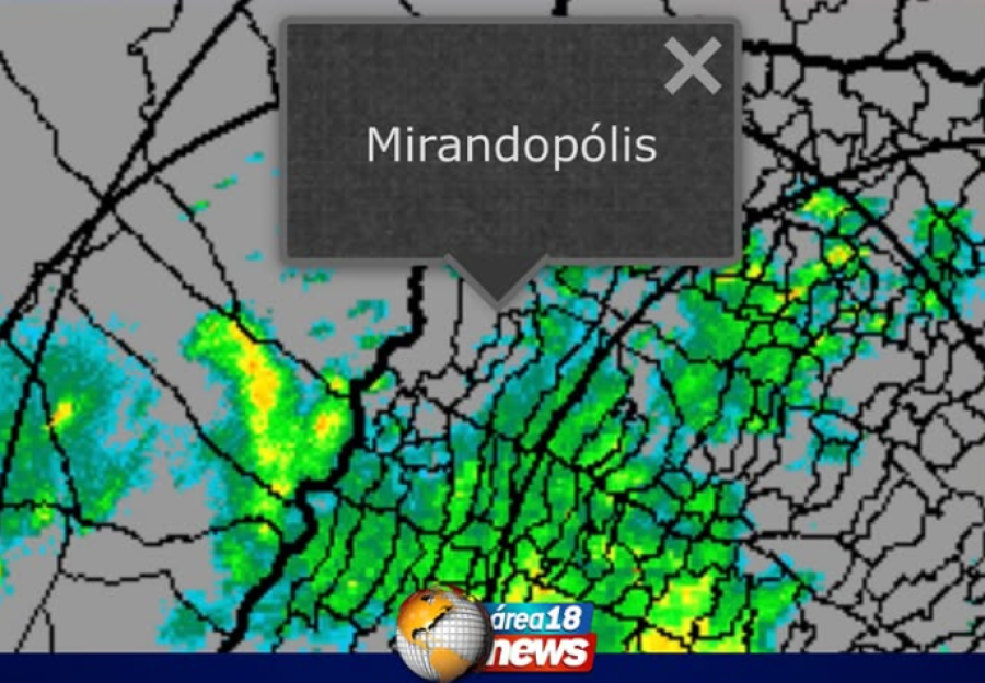 MIRANDÓPOLIS, LAVÍNIA E VALPARAÍSO AMANHECEM COM CHUVA APÓS ALERTA DA DEFESA CIVIL PARA MUDANÇA NO TEMPO