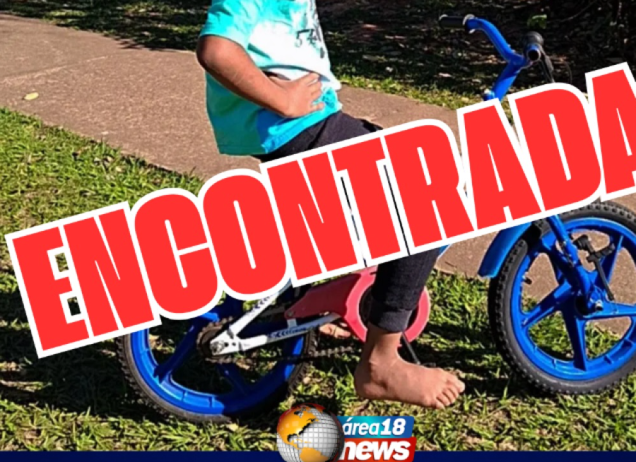 APÓS DIVULGAÇÃO DO ÁREA 18 NEWS, BICICLETA DE MENINO É ENCONTRADA EM MIRANDÓPOLIS