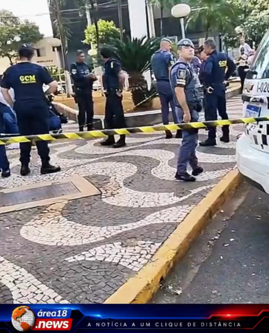 HOMEM MORRE APÓS SER BALEADO POR GUARDA CIVIL MUNICIPAL DE FOLGA NO CENTRO DE ARAÇATUBA