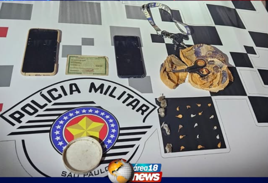 HOMEM É PRESO COM CRACK E MACONHA EM MIRANDÓPOLIS