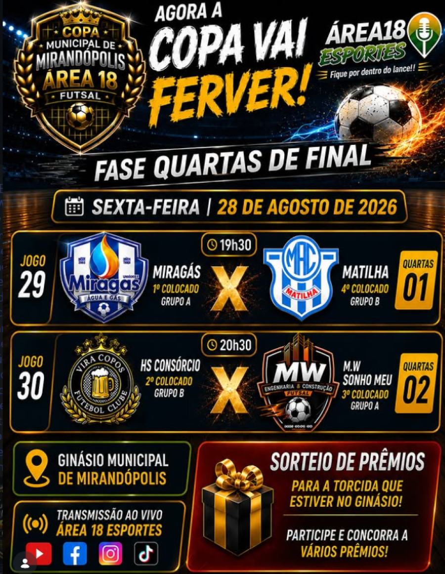 AGORA A COPA VAI FERVER!