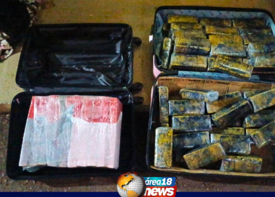 PASSAGEIRO É PRESO COM MAIS DE 55 KG DE MACONHA EM ÔNIBUS NA SP-300, EM ANDRADINA