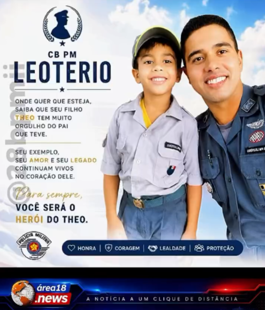 THEO CELEBRA 9 ANOS COM HOMENAGEM À POLÍCIA MILITAR E À MEMÓRIA DO PAI