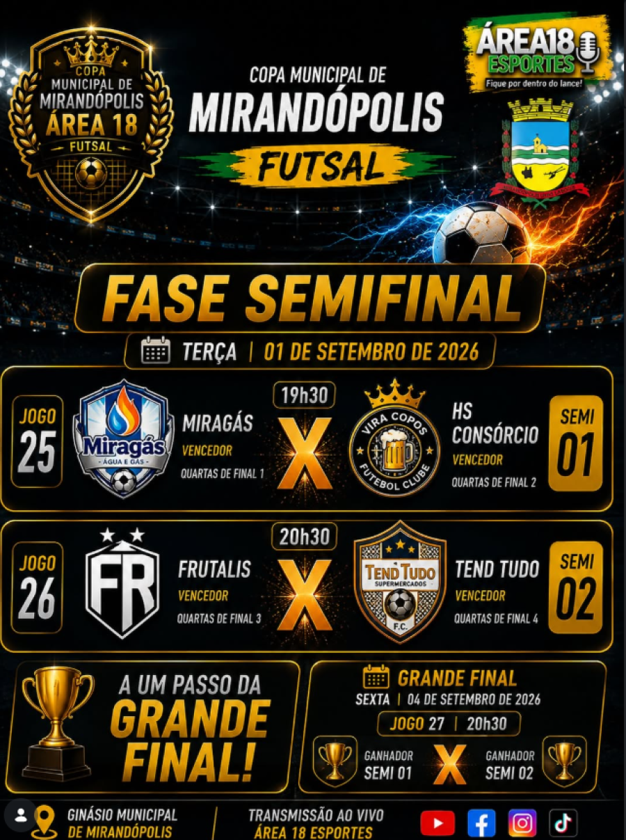 CHEGOU A HORA DA SEMIFINAL!